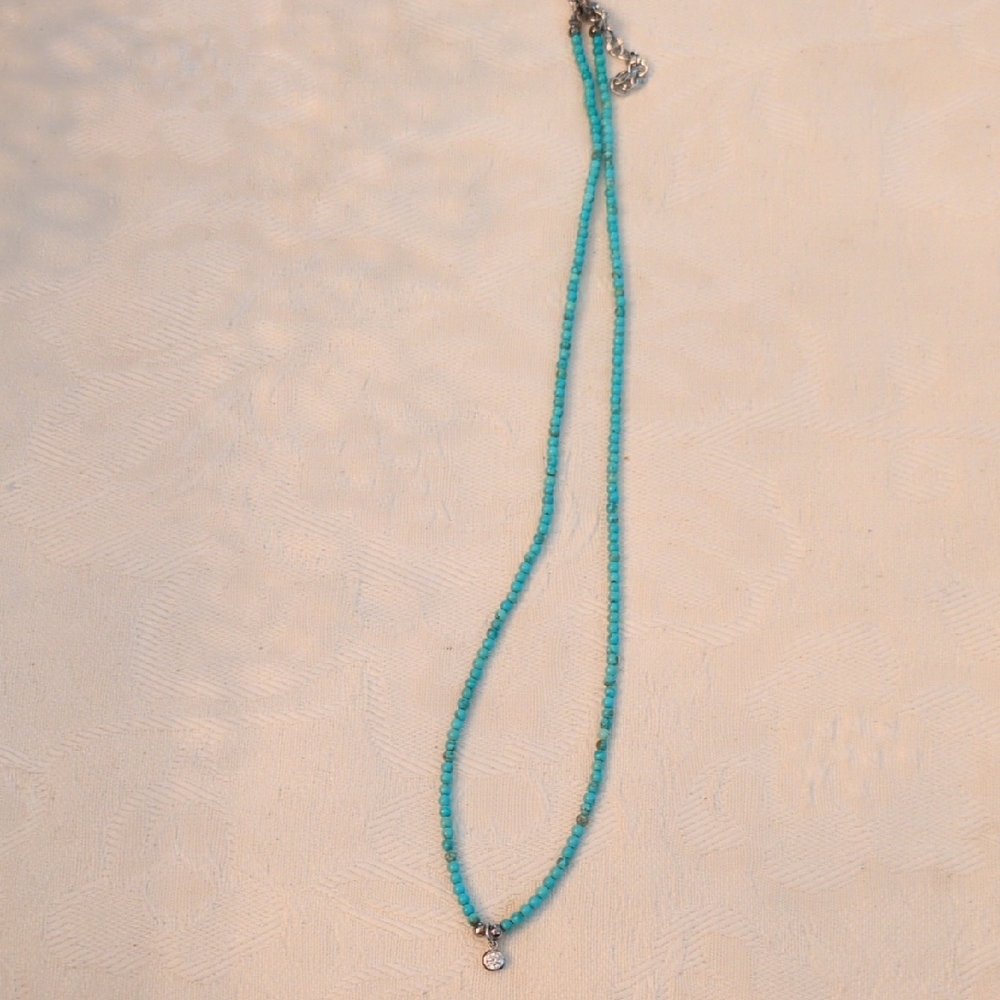 Elegant Turquoise Beaded Necklace